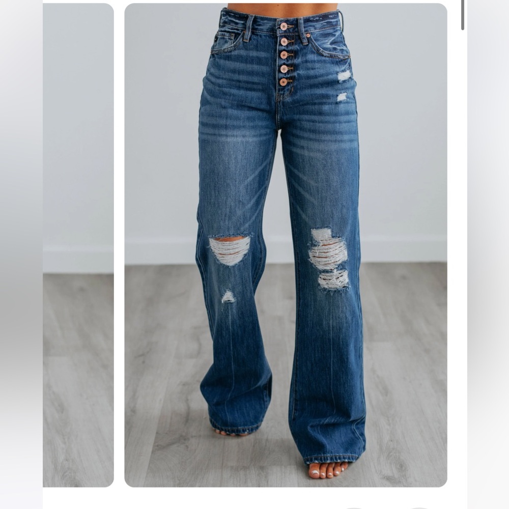KanCan Isabelle Wide Leg Jeans